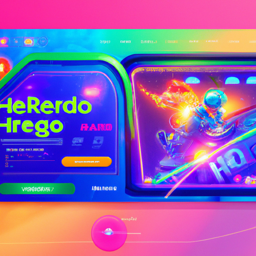 ArcadePulse hub: neon UI showing live lobby and leaderboards